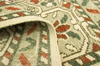 Morgenland Wollteppich Designer Teppich handgeknüpft beige, rechteckig, 6 mm Höhe, handgeknüpft