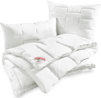 Schlaf-Gut Kunstfaserbettdecke Utah, warm, Bezug 50% Baumwolle, (1 St.)