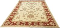 Morgenland Wollteppich Ziegler Teppich handgeknüpft beige, rechteckig, 7 mm Höhe