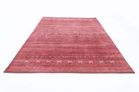 Morgenland Wollteppich Loribaft Teppich handgewebt rot, rechteckig, 14 mm Höhe, Kurzflor