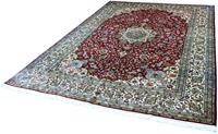 Kayoom Seidenteppich Kashan 999x11, rechteckig, 10 mm Höhe, Einzelstück mit Zertifikat, Wohnzimmer