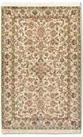 Morgenland Teppich Kaschmir Seide Teppich handgeknüpft beige, rechteckig, 5 mm Höhe