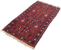 Morgenland Wollteppich Belutsch Teppich handgeknüpft rot, rechteckig, 8 mm Höhe, handgeknüpft