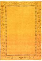 Morgenland Wollteppich Loribaft Teppich handgeknüpft gold, rechteckig, 18 mm Höhe, handgeknüpft