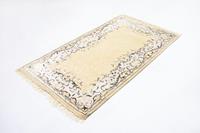 Morgenland Wollteppich Designer Teppich handgeknüpft beige, rechteckig, 9 mm Höhe, handgeknüpft