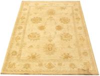 Morgenland Wollteppich Farahan Teppich handgeknüpft beige, rechteckig, 7 mm Höhe