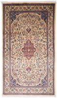 Morgenland Wollteppich Sarough Teppich handgeknüpft beige, rechteckig, 9 mm Höhe