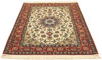 Morgenland Teppich Isfahan Teppich handgeknüpft beige, rechteckig, 7 mm Höhe, handgeknüpft