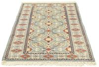 Morgenland Wollteppich Pakistan Teppich handgeknüpft grau, rechteckig, 6 mm Höhe