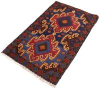 Wollteppich Belutsch Teppich handgeknüpft blau, morgenland, rechteckig, Höhe: 8 mm, handgeknüpft