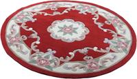 Theko Teppich Ming, rund, 14 mm Höhe, hochwertiges Acrylgarn, Wohnzimmer