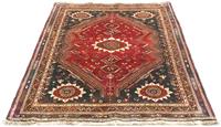 Morgenland Wollteppich Ghashghai Teppich handgeknüpft rot, rechteckig, 8 mm Höhe, handgeknüpft