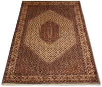 Morgenland Teppich Bidjar Teppich handgeknüpft orange, rechteckig, 10 mm Höhe