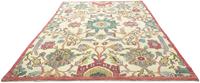 Morgenland Wollteppich Designer Teppich handgeknüpft beige, rechteckig, 7 mm Höhe, handgeknüpft
