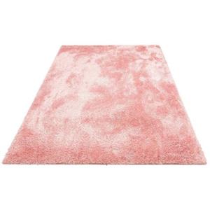 Home affaire Hochflor-Teppich Malin, rechteckig, 43 mm Höhe, Shaggy, Uni Farben, leicht glänzend, besonders weich durch Microfaser, Wohnzimmer