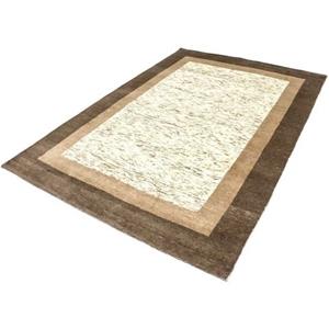 Morgenland Wollteppich Loribaft Teppich handgeknüpft beige, rechteckig, 11 mm Höhe, handgeknüpft