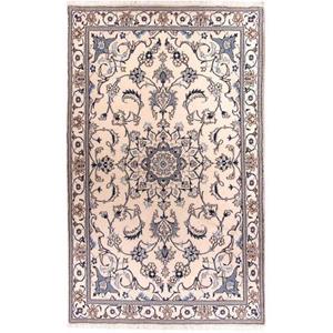 Morgenland Wollteppich Nain 12la Teppich handgeknüpft beige, rechteckig, 8 mm Höhe