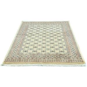 Morgenland Teppich Buchara Teppich handgeknüpft beige, rechteckig, 8 mm Höhe