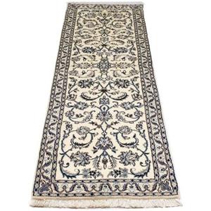 Morgenland Wollteppich Nain 9la Teppich handgeknüpft beige, rechteckig, 7 mm Höhe