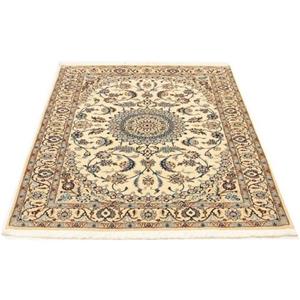 Morgenland Teppich Nain 6la Teppich handgeknüpft beige, rechteckig, 7 mm Höhe, handgeknüpft