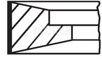Zuigerveerset MAHLE 061 77 N0