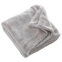 Tom Tailor Home Schlichte Decke aus Teddyfleece Tagesdecken grau