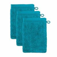 Möve Waschhandschuh Superwuschel 3er-Pack türkis