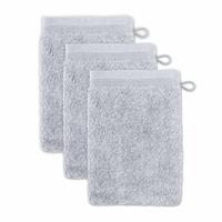Möve Waschhandschuh Superwuschel 3er-Pack silber