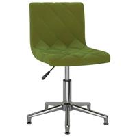 VidaXL Esszimmerstühle 4 Stk. Drehbar Hellgrün Samt 