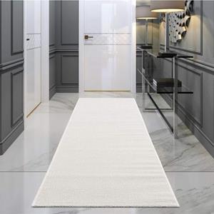 Carpet City Teppich Fancy, rechteckig, 12 mm Höhe, Kurzflor, Einfarbig, 3D-Optik, Wohnzimmer