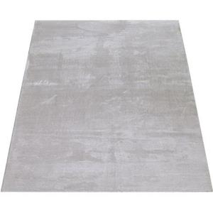 PACO HOME Teppich, Kurzflor-Teppich Für Wohnzimmer, Super Soft, Weich, Waschbar, In Grau