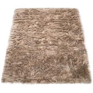 Paco Home Fellteppich Playa 960, rechteckig, 60 mm Höhe, Kunstfell, Flokati-Optik, Hochflor, weich und flauschig, Uni-Farben, ideal im Wohnzimmer & Schlafzimmer