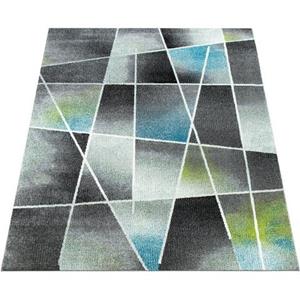 PACO HOME Wohnzimmer-Teppich, Kurzflor-Teppich Mit Abstraktem Muster Farbverlauf, In Bunt