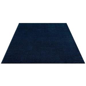 Carpet City Teppich Fancy, rechteckig, 12 mm Höhe, Kurzflor, Einfarbig, 3D-Optik, Wohnzimmer