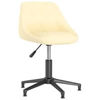 vidaXL Esszimmerstühle 2 Stk. Drehbar Creme Samt 