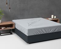 Sleeptime - Flanel Hoeslaken Premium - Grijs - 90 x 200
