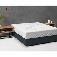 Sleeptime - Flanel Hoeslaken Premium - Wit - 160 x 200
