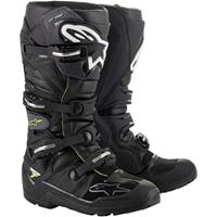 Alpinestars Tech 7 Enduro Drystar, Adventure motorlaarzen, Zwart-Grijs