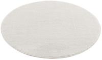 Carpet City Teppich Fancy, rund, 12 mm Höhe, Kurzflor, Einfarbig, 3D-Optik, Wohnzimmer