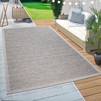 PACO HOME In- & Outdoor Teppich Balkon Terrasse Küchenteppich Modern Wellen Muster Beige 60x100 cm