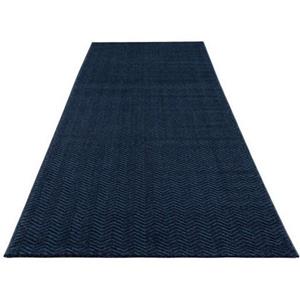 Carpet City Teppich Fancy, rechteckig, 12 mm Höhe, Kurzflor, Einfarbig, 3D-Optik, Wohnzimmer