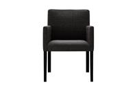 Marie Claire Home | Set van 4 eetkamerstoelen Escape Noir linnen