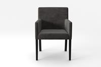 Marie Claire Home | Set van 4 eetkamerstoelen Escape Noir velvet