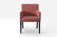Marie Claire Home | Set van 4 eetkamerstoelen Escape Noir velvet