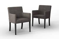 Marie Claire Home | Set van 2 eetkamerstoelen Escape katoen