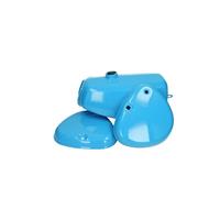 Benzinetank +zijdeksel set simson S51 blauw