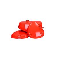 Benzinetank +zijdeksel set simson S51 rood