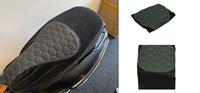 Zadelhoes Designo Alcantara zwart wit (sticksels) Vespa Primavera Sprint