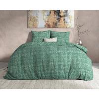 Dreamhouse - Leo Dekbedovertrek Flanel - Groen - 240 x 220 