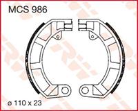 TRW Lucas Bremsbacken MCS986 110x23mm